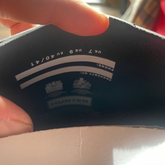 Women’s tall hunter rain boots. - Picture 4 of 4